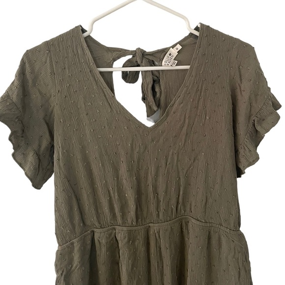 Molly Bracken Tie Back Romper Green Medium - Picture 5 of 10